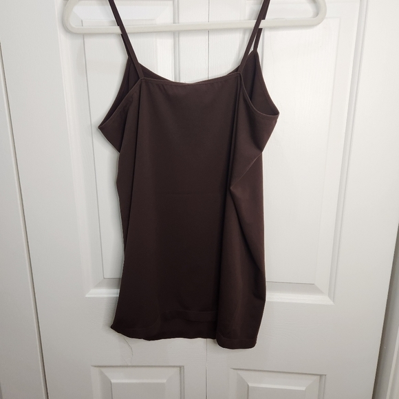 White Mark Women's Plus Size Brown Tank Top NWT - Picture 2 of 10